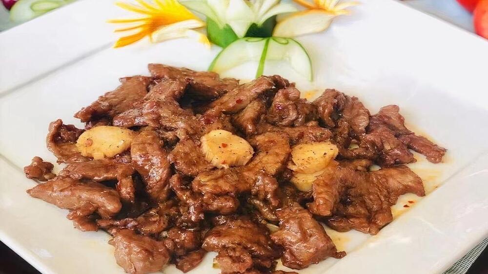 Szechwan Beef and Scallops